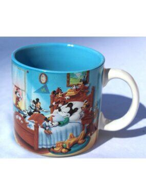 Disney Mickey Mouse Through the Years Mug Cup Coffee Great Graphics #S-3